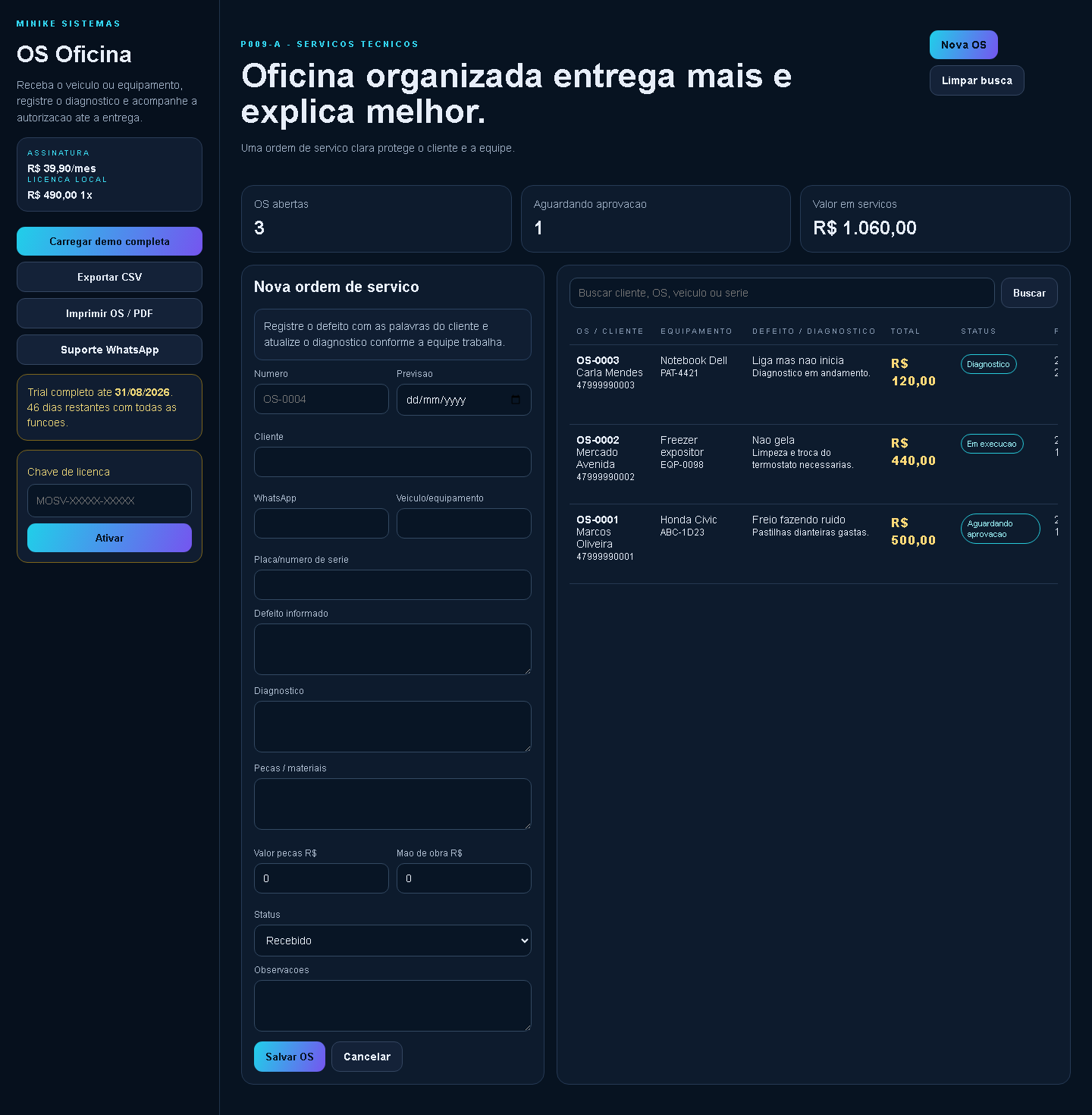 Print real de Ordem de Servico Oficina